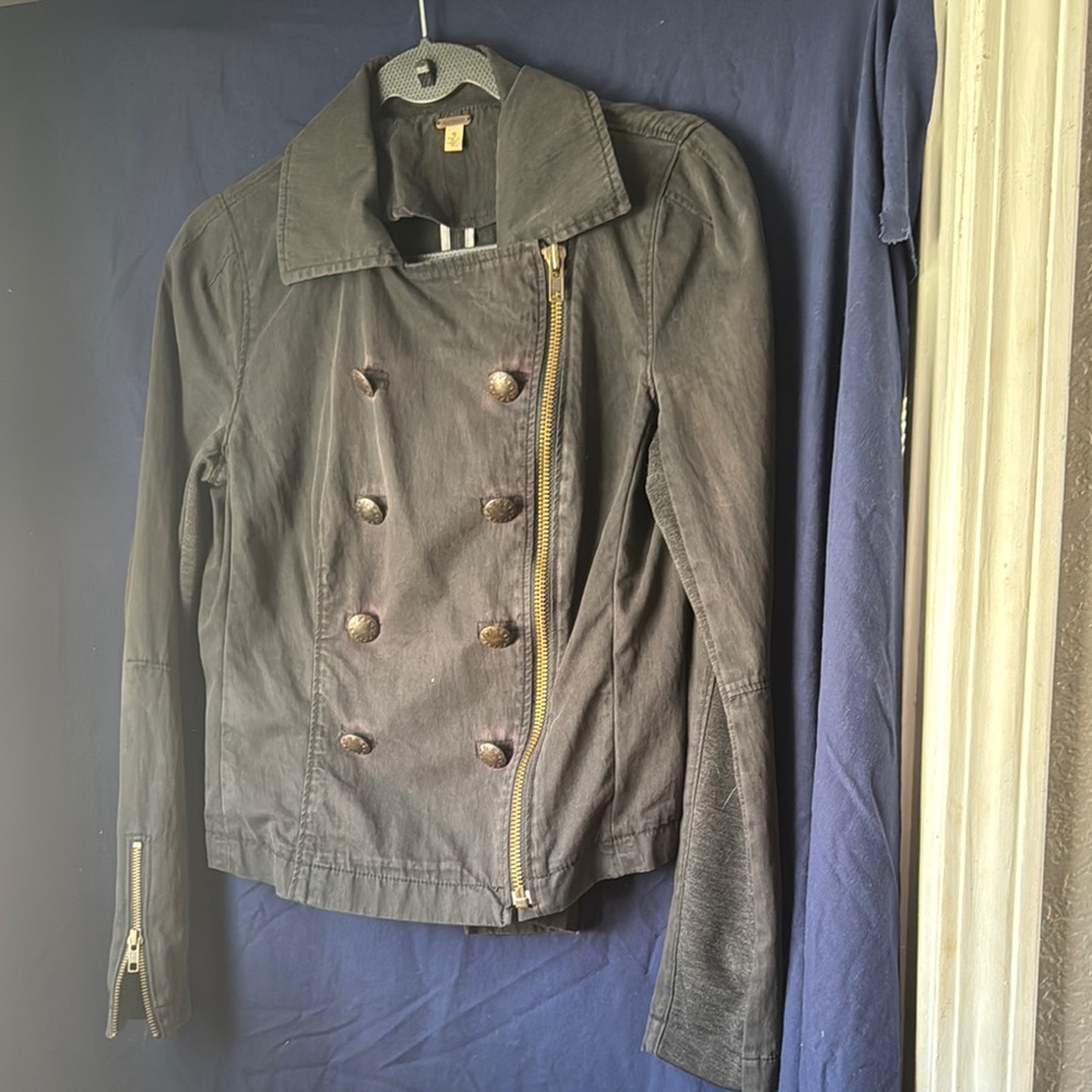 Women's Double-Breasted Black Jacket